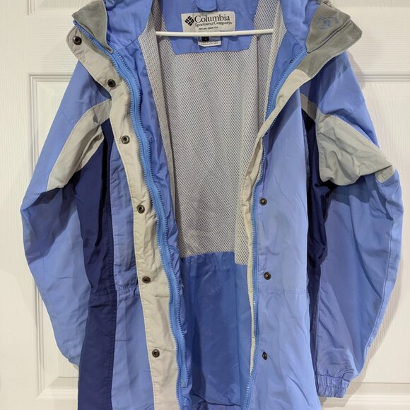 Columbia Women's Large Interchange Core Jacket - Light Blue/Dark Blue - Picture 5 of 16